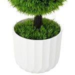 vidaXL Planta artificială pin sculptat topiar ghiveci 24x90 cm verde vidaXL Planta artificială pin sculptat topiar ghiveci 24x90 cm verde