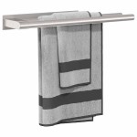 vidaXL Suport pentru prosoape Argintiu 40 x 9 x 4 cm Oțel inoxidabil