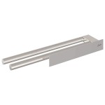 vidaXL Suport pentru prosoape Argintiu 40 x 9 x 4 cm Oțel inoxidabil