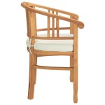 vidaXL Scaune de grădină 2 pcs Maro 63 x 58 x 89 cm Lemn masiv de tec