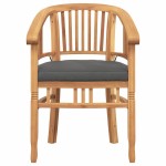 vidaXL Scaune de grădină 2 pcs Maro 63 x 58 x 89 cm Lemn masiv de tec