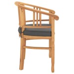 vidaXL Scaune de grădină 2 pcs Maro 63 x 58 x 89 cm Lemn masiv de tec