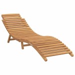 vidaXL Șezlong Maro 184 x 55 x 59 cm Lemn solid de tec
