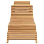 vidaXL Șezlong Maro 184 x 55 x 59 cm Lemn solid de tec