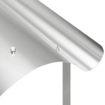 vidaXL Capac pentru Șemineu Argintiu 59.5 x 50 x 36.5 cm