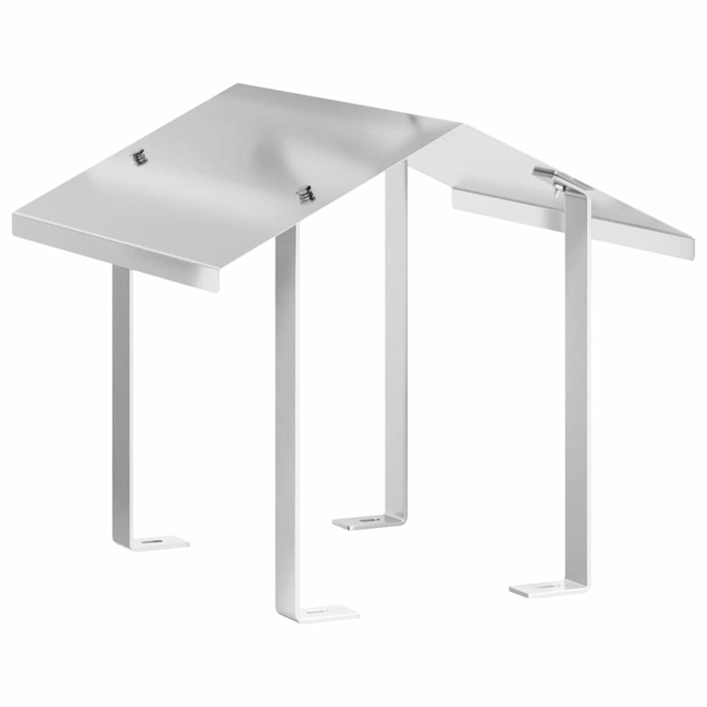 vidaXL Hood pentru coș de fum Argintiu 40 x 40 x 37.5 cm