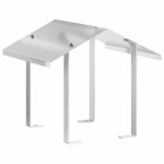 vidaXL Hood pentru coș de fum Argintiu 40 x 40 x 37,5 cm