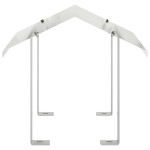 vidaXL Hood pentru coș de fum Argintiu 40 x 40 x 37,5 cm