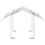 vidaXL Hood pentru coș de fum Argintiu 50 x 60 x 37 cm Oţel inoxidabil