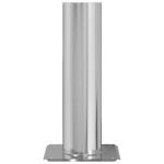 vidaXL Extensie pentru Capac de Semineu Argintiu 24 x 24 x 50 cm