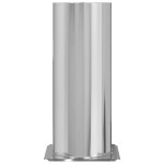 vidaXL Extensie pentru Capac de Semineu Argintiu 31 x 31 x 50 cm