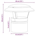 vidaXL Husă de ploaie pentru coș Argintiu 20 x 20 x 18 cm