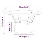 vidaXL Husă de ploaie pentru coș Argintiu 35 x 35 x 20 cm