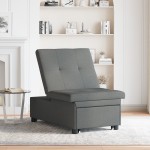 vidaXL Pat canapea Gri închis 194 x 67 x 37 cm țesătură