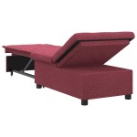 vidaXL Pat canapea Roșu 194 x 67 x 37 cm țesătură