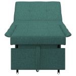 vidaXL Pat canapea Verde închis 194 x 67 x 37 cm țesătură vidaXL Pat canapea Verde închis 194 x 67 x 37 cm țesătură