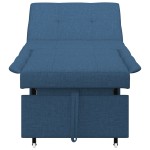 vidaXL Pat canapea albastru 194 x 67 x 37 cm țesătură