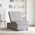 vidaXL Pat canapea Gri 194 x 67 x 37 cm țesătură