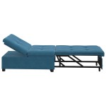 vidaXL Canapea extensibilă albastru 67 x 194 x 38 cm Catifea vidaXL Canapea extensibilă albastru 67 x 194 x 38 cm Catifea