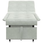 vidaXL Canapea extensibilă Gri deschis 67 x 194 x 38 cm Catifea