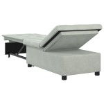 vidaXL Canapea extensibilă Gri deschis 67 x 194 x 38 cm Catifea