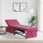 vidaXL Canapea extensibilă bordo 67 x 194 x 38 cm Catifea vidaXL Canapea extensibilă bordo 67 x 194 x 38 cm Catifea