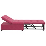 vidaXL Canapea extensibilă bordo 67 x 194 x 38 cm Catifea vidaXL Canapea extensibilă bordo 67 x 194 x 38 cm Catifea