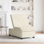 vidaXL Canapea extensibilă Crem 67 x 194 x 38 cm Catifea vidaXL Canapea extensibilă Crem 67 x 194 x 38 cm Catifea