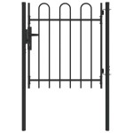 vidaXL Poartă de gard Gri 100 x 100 cm Oțel acoperit cu pulbere vidaXL Poartă de gard Gri 100 x 100 cm Oțel acoperit cu pulbere