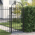 vidaXL Poartă de gard Gri 89 x 200 cm Oțel vidaXL Poartă de gard Gri 89 x 200 cm Oțel