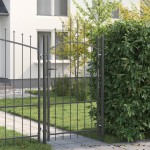 vidaXL Poartă de grădină cu blocare Gri 170 x 100 cm 100 x 175 cm Oțel vidaXL Poartă de grădină cu blocare Gri 170 x 100 cm 100 x 175 cm Oțel
