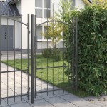 vidaXL Poartă de grădină cu blocare Gri 170 x 100 cm 100 x 175 cm Oțel vidaXL Poartă de grădină cu blocare Gri 170 x 100 cm 100 x 175 cm Oțel
