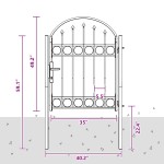 vidaXL Poartă de gard Gri 100 x 125 cm Oțel vopsit în pulbere vidaXL Poartă de gard Gri 100 x 125 cm Oțel vopsit în pulbere