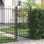 vidaXL Poartă de gard Gri 100 x 250 cm Oțel vopsit în pulbere vidaXL Poartă de gard Gri 100 x 250 cm Oțel vopsit în pulbere