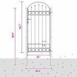 vidaXL Poartă de gard Gri 100 x 250 cm Oțel vopsit în pulbere vidaXL Poartă de gard Gri 100 x 250 cm Oțel vopsit în pulbere