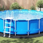 vidaXL Folie de bază pentru piscină Neagră Ø 428 cm, din material textil nețesut, rotundă. vidaXL Folie de bază pentru piscină Neagră Ø 428 cm, din material textil nețesut, rotundă.