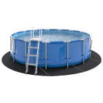 vidaXL Folie de bază pentru piscină Neagră Ø 428 cm, din material textil nețesut, rotundă. vidaXL Folie de bază pentru piscină Neagră Ø 428 cm, din material textil nețesut, rotundă.