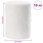 vidaXL Rolă de material de craft - Alb Material textil nețesut Mare vidaXL Rolă de material de craft - Alb Material textil nețesut Mare
