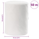 vidaXL Rolă de Material Meșteșugăresc Alb Material 50 m vidaXL Rolă de Material Meșteșugăresc Alb Material 50 m