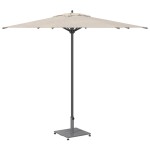 vidaXL Bază pentru umbrelă Aspect Lemn Gri Închis 45 x 45 x 31 cm