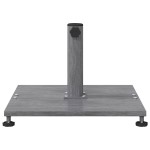 vidaXL Bază pentru umbrelă Aspect Lemn Gri Închis 45 x 45 x 31 cm