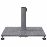 vidaXL Bază pentru umbrelă Aspect Lemn Gri Închis 45 x 45 x 31 cm
