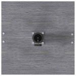 vidaXL Bază pentru umbrelă Aspect Lemn Gri Închis 45 x 45 x 31 cm