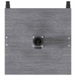 vidaXL Bază pentru umbrelă Aspect Lemn Gri Închis 45 x 45 x 31,5 cm