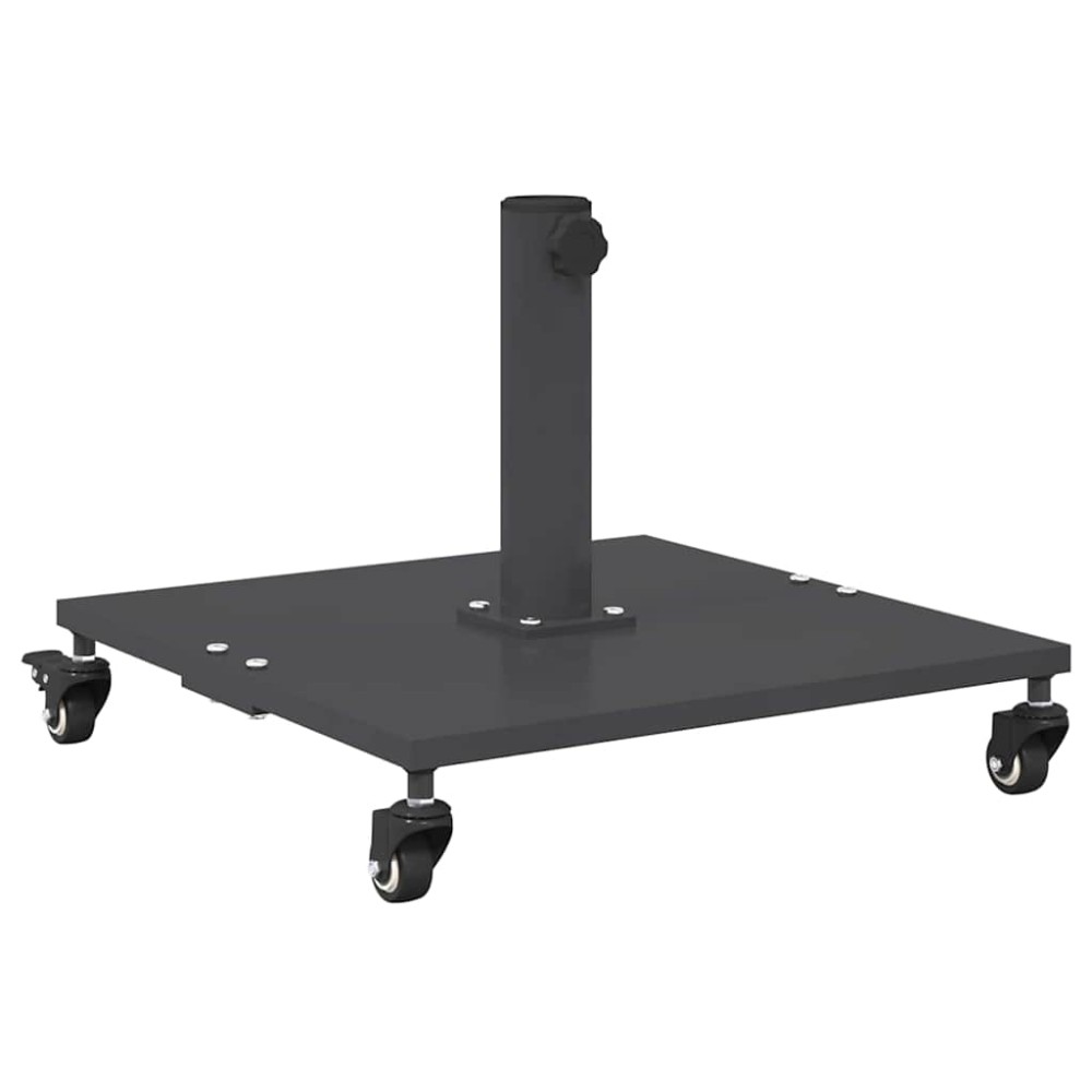 vidaXL Bază pentru umbrelă Gri închis 45 x 45 x 31,5 cm