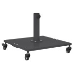 vidaXL Bază pentru umbrelă Gri închis 45 x 45 x 31,5 cm