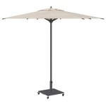 vidaXL Bază pentru umbrelă Gri închis 45 x 45 x 31,5 cm