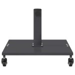 vidaXL Bază pentru umbrelă Gri închis 45 x 45 x 31,5 cm