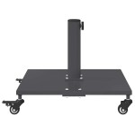 vidaXL Bază pentru umbrelă Gri închis 45 x 45 x 31,5 cm