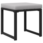 vidaXL Set de canapele pentru grădină 4 pcs Negru 61 x 72.5 x 71 cm